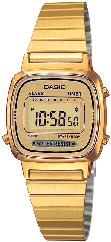 CASIO COLLECTION & VINTAGE ICONIC MINI STEEL - GOLD Damen Quarzuhr aus Kunststoff mit Metal 25 – Produktansicht