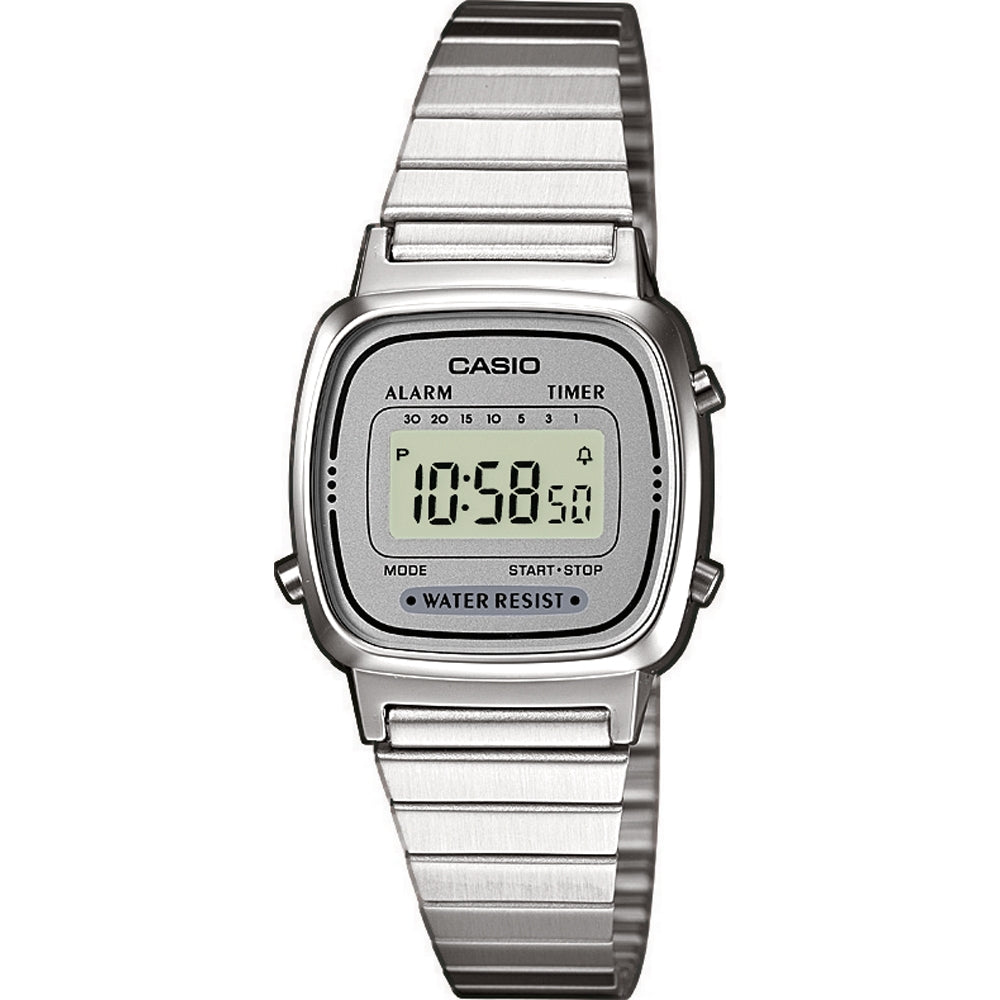 CASIO COLLECTION & VINTAGE ICONIC MINI STEEL GREY LA670WEA-7EF Multifunction Armbanduhr 25 mm Grau ansicht-2
