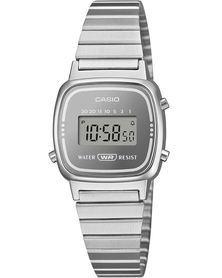 CASIO COLLECTION & VINTAGE ICONIC MINI STEEL - SILVER MESH LA670WES-7AEF Armbanduhr Silber ansicht-2