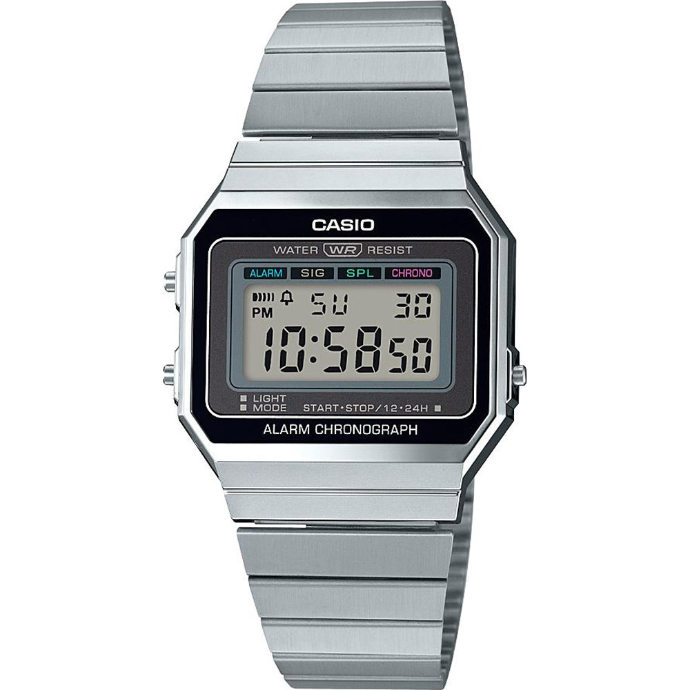 CASIO COLLECTION & VINTAGE ICONIC SLIM DESIGN - BLACK A700WE-1AEF Multifunction Armbanduhr 35.5 mm Schwarz