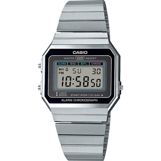 CASIO COLLECTION & VINTAGE ICONIC SLIM DESIGN - BLACK A700WE-1AEF Multifunction Armbanduhr 35.5 mm Schwarz