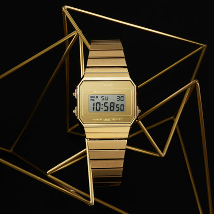 CASIO COLLECTION & VINTAGE ICONIC SLIM DESIGN - GOLD A700WEVG-9AEF Multifunction Armbanduhr 35.5 mm Gold ansicht-2
