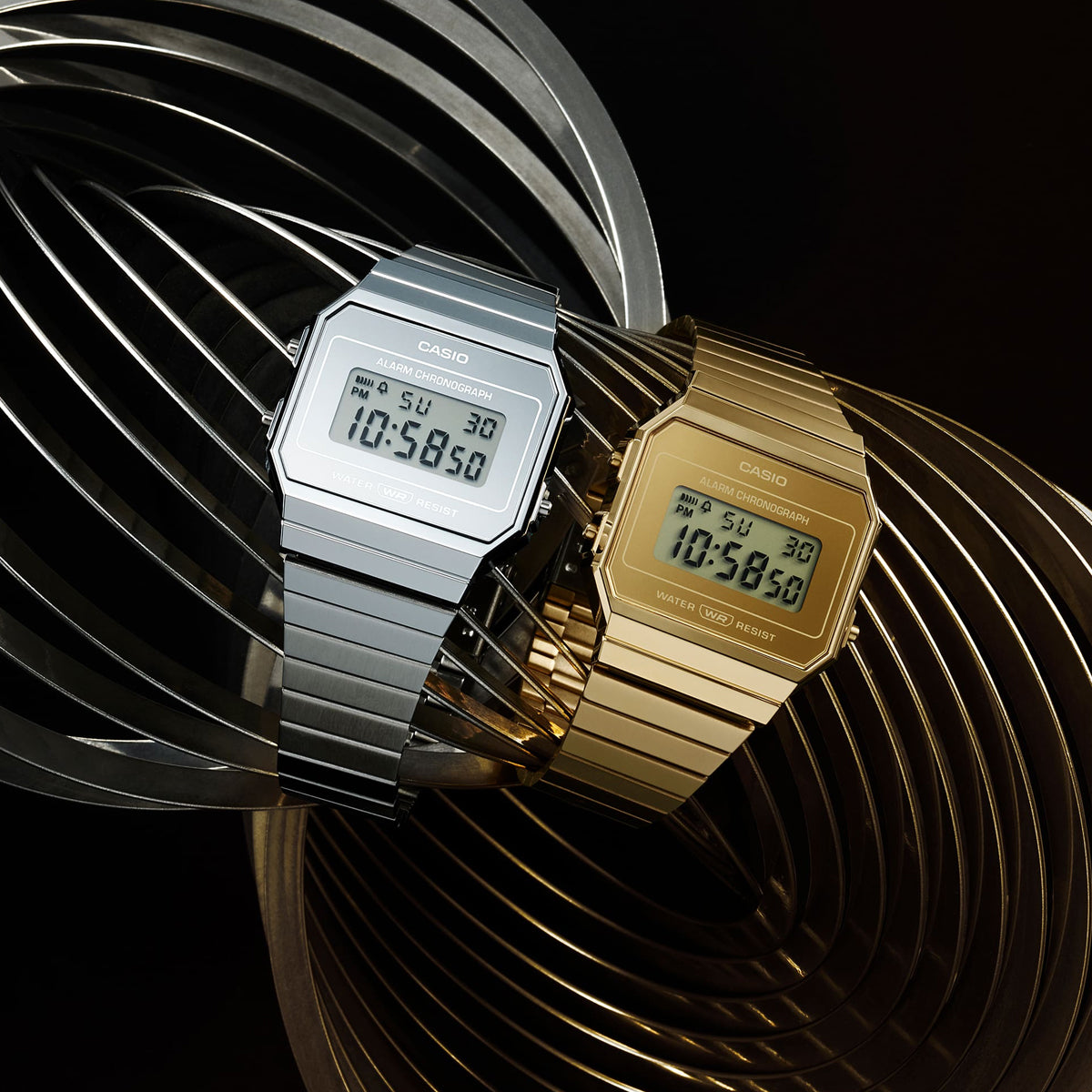 CASIO COLLECTION & VINTAGE ICONIC SLIM DESIGN - GOLD A700WEVG-9AEF Multifunction Armbanduhr 35.5 mm Gold ansicht-3