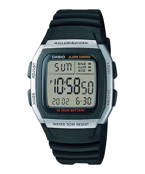 CASIO COLLECTION & VINTAGE ILLUMINATOR 10 YEARS BATTERY Herren Quarzuhr aus Kunststoff mit – Produktansicht