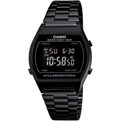 CASIO COLLECTION & VINTAGE ILLUMINATOR - BLACK Unisex Quarzuhr aus Kunststoff mit Metal 35 mm – Produktansicht