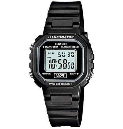 CASIO COLLECTION & VINTAGE ILLUMINATOR - BLACK Damen Quarzuhr aus Kunststoff mit Resin 30 mm – Produktansicht