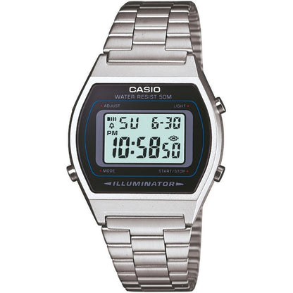 CASIO COLLECTION & VINTAGE ILLUMINATOR - CLASSIC SILVER B-640WD-1AVDF Multifunction Armbanduhr 35 mm Silber
