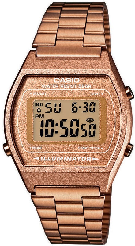 CASIO COLLECTION & VINTAGE ILLUMINATOR - COPPER GLITTER B640WC-5AEF Multifunction Armbanduhr 35 mm