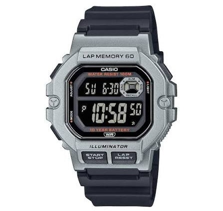 CASIO COLLECTION & VINTAGE ILLUMINATOR LAP MEMORY 60 - BLACK Armbanduhr WS-1400H-1BVDF – Produktansicht