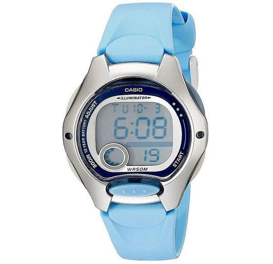 CASIO COLLECTION & VINTAGE ILLUMINATOR - LIGHT BLUE LW-200-2BVDF Calendar Armbanduhr 34 mm Blau
