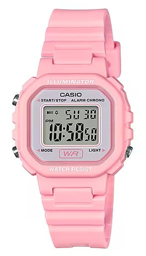CASIO COLLECTION & VINTAGE ILLUMINATOR - PINK LA-20WH-4A1DF Multifunction Armbanduhr 30 mm Rosa
