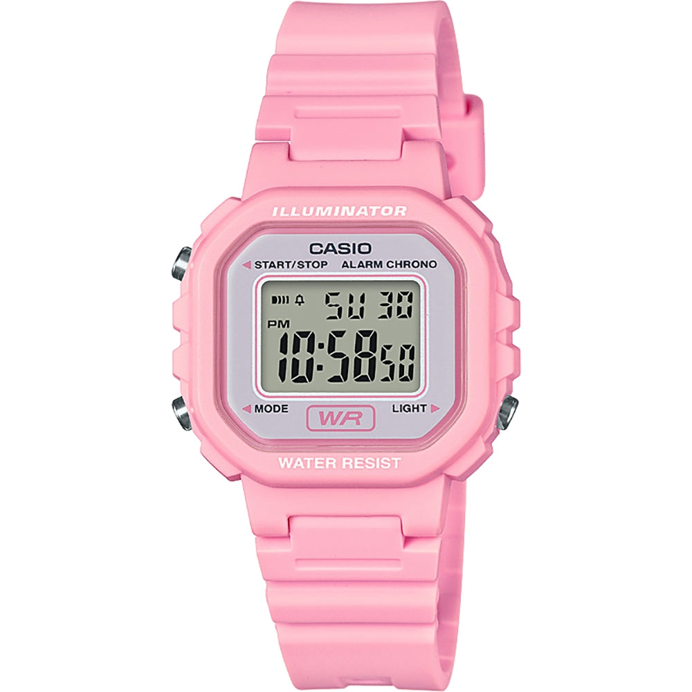 CASIO COLLECTION & VINTAGE ILLUMINATOR - PINK LA-20WH-4A1EF Multifunction Armbanduhr 30 mm Rosa ansicht-2