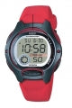 CASIO COLLECTION & VINTAGE ILLUMINATOR - RED LW-200-4AVDF Calendar Armbanduhr 34 mm Rot ansicht-3
