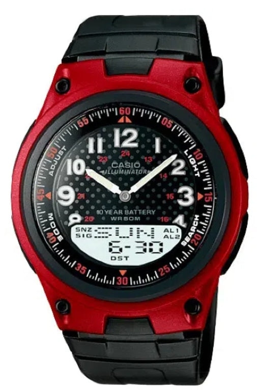 CASIO COLLECTION & VINTAGE ILLUMINATOR TELEMEMO 30 - RED Herren Quarzuhr aus Edelstahl mit SS – Produktansicht