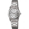 CASIO COLLECTION & VINTAGE LADY 3H - SILVER Damen Quarzuhr aus Edelstahl mit SS Bracelet 25 mm – Seitenansicht