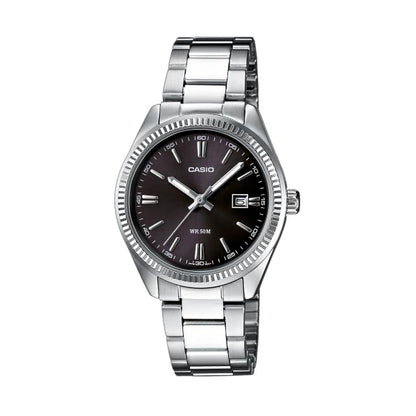 CASIO COLLECTION & VINTAGE LADY DATE - BLACK LTP-1302PD-1A1VEG Date Armbanduhr 30 mm Schwarz ansicht-3