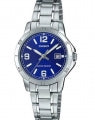 CASIO COLLECTION & VINTAGE LADY DATE - BLUE LTP-V004D-2BUDF Date Armbanduhr 30 mm Blau ansicht-3