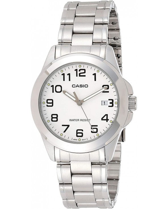 CASIO COLLECTION & VINTAGE LADY DATE - WHITE LTP-1215A-7B2DF Date Armbanduhr 27 mm Weiss
