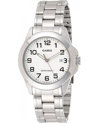 CASIO COLLECTION & VINTAGE LADY DATE - WHITE LTP-1215A-7B2DF Date Armbanduhr 27 mm Weiss