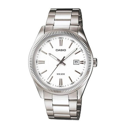 CASIO COLLECTION & VINTAGE LADY DATE - WHITE LTP-1302D-7A1VDF Date Armbanduhr 30 mm Weiss