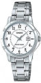 CASIO COLLECTION & VINTAGE LADY DATE - WHITE LTP-V004D-7BUDF Date Armbanduhr 30 mm Weiss ansicht-3