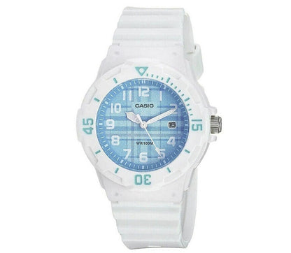 CASIO COLLECTION & VINTAGE LADY DIVER - LIGHT BLUE Damen Quarzuhr mit Datum aus Kunststoff mit – Produktansicht