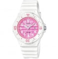 CASIO COLLECTION & VINTAGE LADY DIVER - PINK Damen Quarzuhr mit Datum aus Kunststoff mit Resin – Seitenansicht
