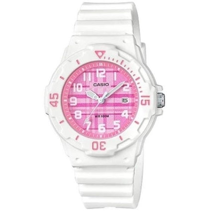 CASIO COLLECTION & VINTAGE LADY DIVER - PINK Damen Quarzuhr mit Datum aus Kunststoff mit Resin – Produktansicht
