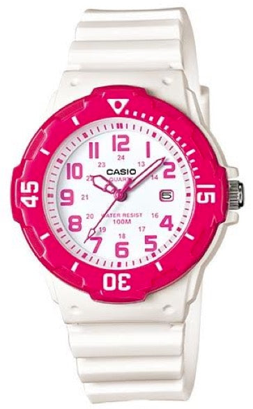 CASIO COLLECTION & VINTAGE LADY DIVER - WHITE LRW-200H-4B Date Armbanduhr 34 mm Weiss