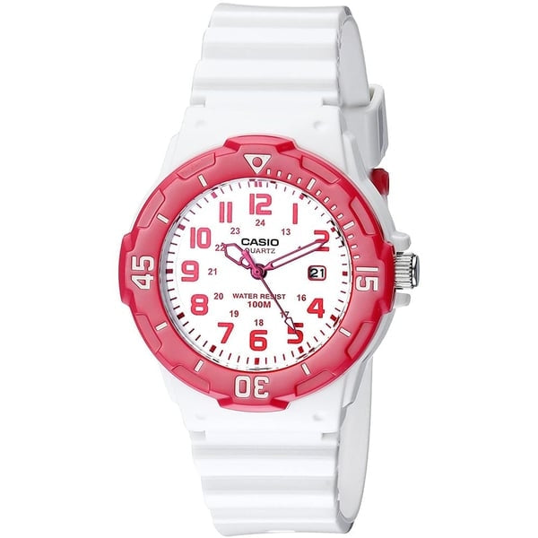 CASIO COLLECTION & VINTAGE LADY DIVER - WHITE LRW-200H-4BVDF Date Armbanduhr 34 mm Weiss
