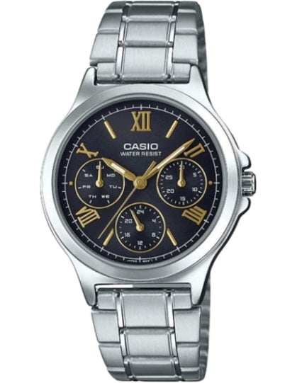 CASIO COLLECTION & VINTAGE LADY MULTIFUNCTION - BLACK LTP-V300D-1A2UDF Day - Date - 24H Armbanduhr 33 mm Schwarz