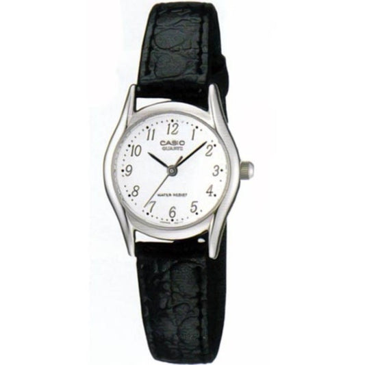 CASIO COLLECTION & VINTAGE Damen Quarzuhr aus Edelstahl mit Lederarmband 32 mm LTP-1094E-7BRDF – Produktansicht
