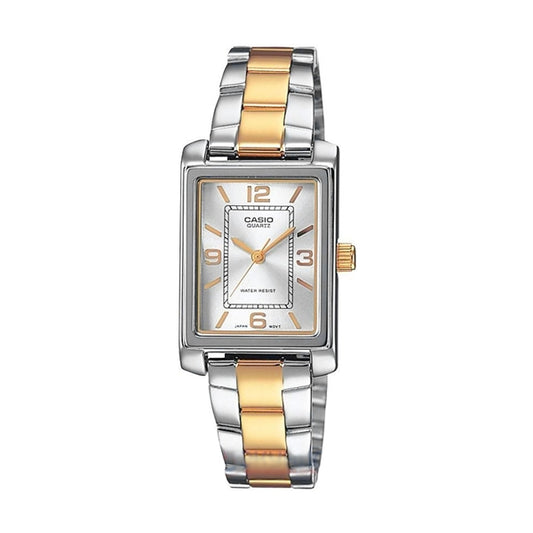 CASIO COLLECTION & VINTAGE LTP-1234PSG-7AEG Only Time Armbanduhr 21 mm Gold