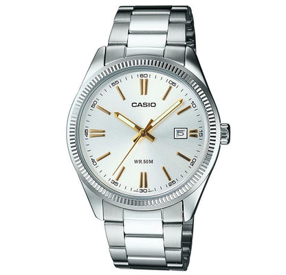 CASIO COLLECTION & VINTAGE Damen Quarzuhr mit Datum aus Metal 30 mm LTP-1302D-7A2VDF – Produktansicht