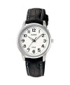 CASIO COLLECTION & VINTAGE Damen Quarzuhr aus Edelstahl mit Lederarmband 30 mm LTP-1303L-7BVDF – Seitenansicht