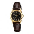CASIO COLLECTION & VINTAGE LTP-V001GL-1BUDF Only Time Armbanduhr 25 mm Schwarz ansicht-3