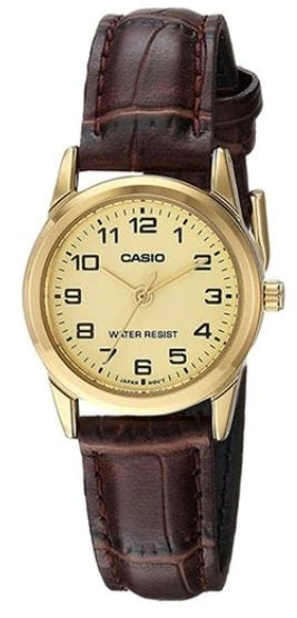 CASIO COLLECTION & VINTAGE LTP-V001GL-9BUDF Only Time Armbanduhr 25 mm Gold