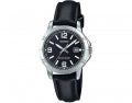 CASIO COLLECTION & VINTAGE LTP-V004L-1BUDF Date Armbanduhr 30 mm Schwarz ansicht-3