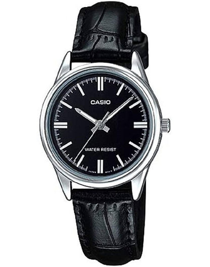 CASIO COLLECTION & VINTAGE LTP-V005L-1AUDF Only Time Armbanduhr 28 mm Schwarz