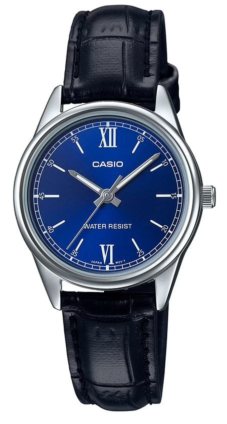 CASIO COLLECTION & VINTAGE LTP-V005L-2BUDF Only Time Armbanduhr 28 mm Blau