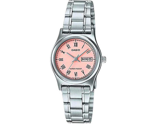 CASIO COLLECTION & VINTAGE Damen Quarzuhr aus Edelstahl mit SS Bracelet 25 mm LTP-V006D-4BUDF – Produktansicht