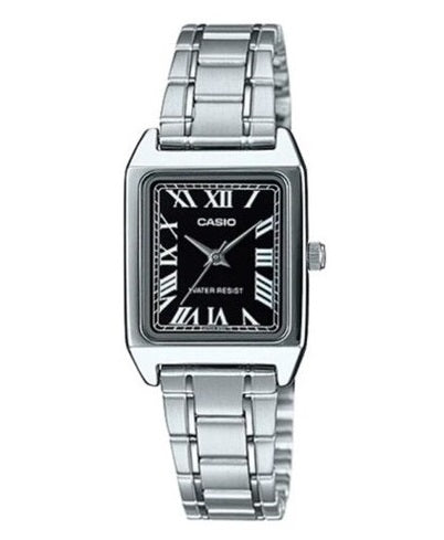 CASIO COLLECTION & VINTAGE LTP-V007D-1BUDF Only Time Armbanduhr 22 mm Schwarz