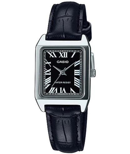 CASIO COLLECTION & VINTAGE Damen Quarzuhr aus Leder 22 mm LTP-V007L-1BUDF – Produktansicht