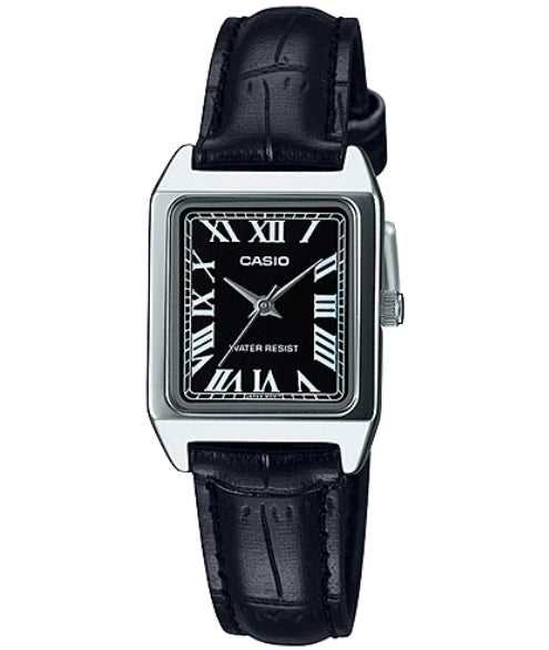 CASIO COLLECTION & VINTAGE LTP-V007L-1BUDF Only Time Armbanduhr 22 mm Schwarz