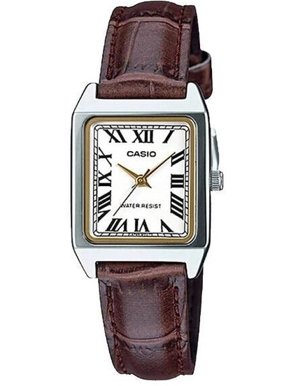 CASIO COLLECTION & VINTAGE Damen Quarzuhr aus Leder 22 mm LTP-V007L-7B2UDF – Produktansicht