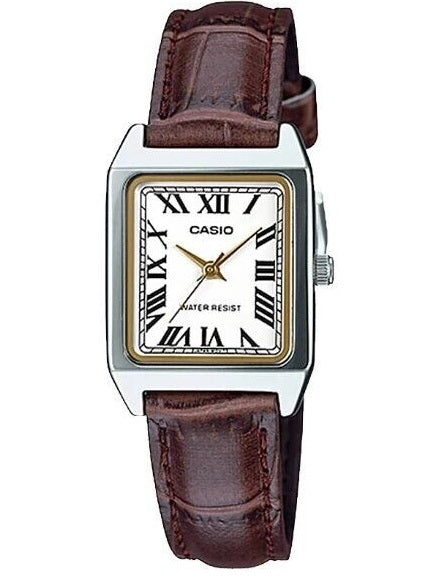 CASIO COLLECTION & VINTAGE LTP-V007L-7B2UDF Only Time Armbanduhr 22 mm Weiss