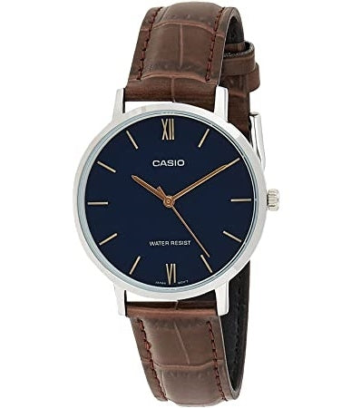 CASIO COLLECTION & VINTAGE LTP-VT01L-2BUDF Only Time Armbanduhr 34 mm Schwarz