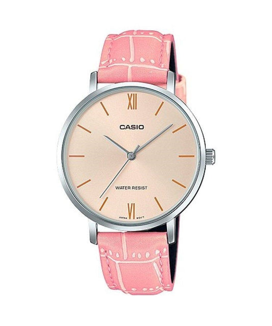 CASIO COLLECTION & VINTAGE LTP-VT01L-4BUDF Only Time Armbanduhr 34 mm Rosa