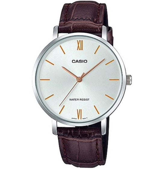 CASIO COLLECTION & VINTAGE LTP-VT01L-7B2UDF Only Time Armbanduhr 34 mm Silber