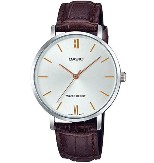 CASIO COLLECTION & VINTAGE LTP-VT01L-7B2UDF Only Time Armbanduhr 34 mm Silber